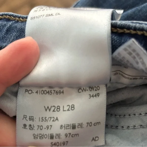 Levi's 721 High Rise Skinny Jeans Medium Wash • size 28 x 28 - Picture 6 of 7